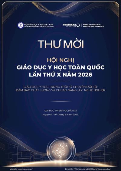 Thư mời Hội nghị giáo dục y học toàn quốc lần thứ X năm 2026
