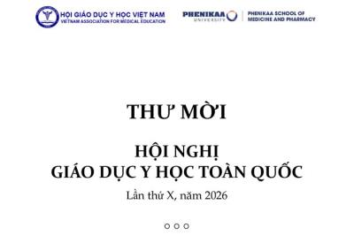 Thư mời Hội nghị giáo dục y học toàn quốc lần thứ X năm 2026