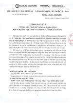 THÔNG BÁO SỐ 2 VỀ VIỆC MỜI THAM DỰ VÀ THAM GIA BÁO CÁO HỘI NGHỊ GIÁO DỤC Y HỌC TOÀN QUỐC LẦN THỨ X NĂM 2026